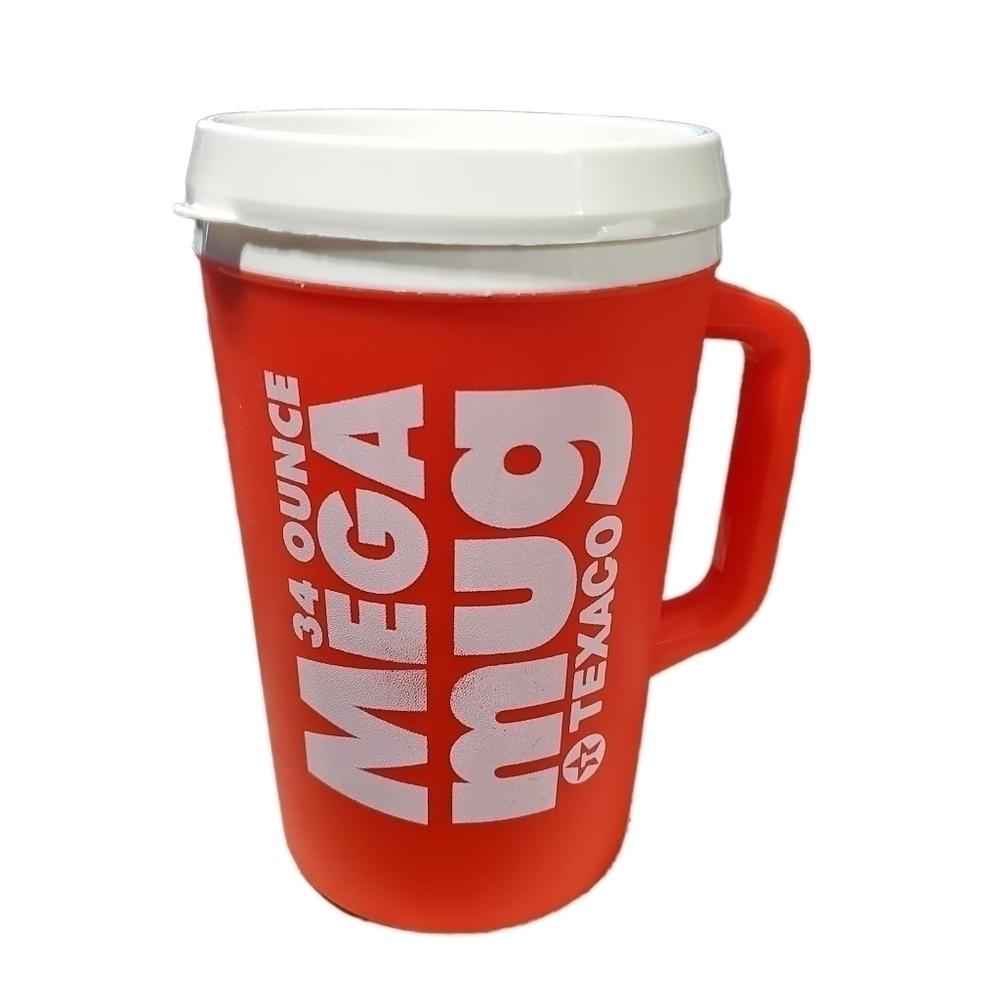 Aladin MEGA Mug 34 oz big travel insulated Texaco advertising